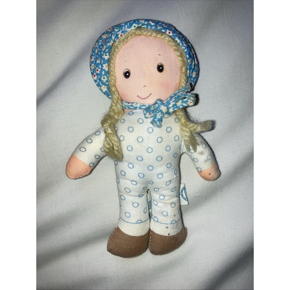 VTG 1970s KNICKERBOCKER Mini 6" The Original HOLLY HOBBIE Rag Doll